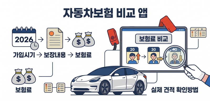 테슬라 모델Y 자동차보험료 비교(+20대·30대·40대 실제 견적 확인방법)