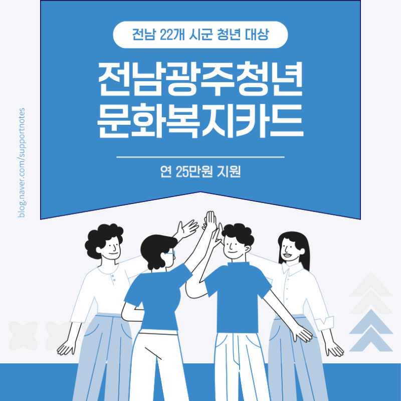 2026 전남광주 청년 문화복지카드 3차 모집 | 기존 전남권 22개 시군 청년 25만원 지원