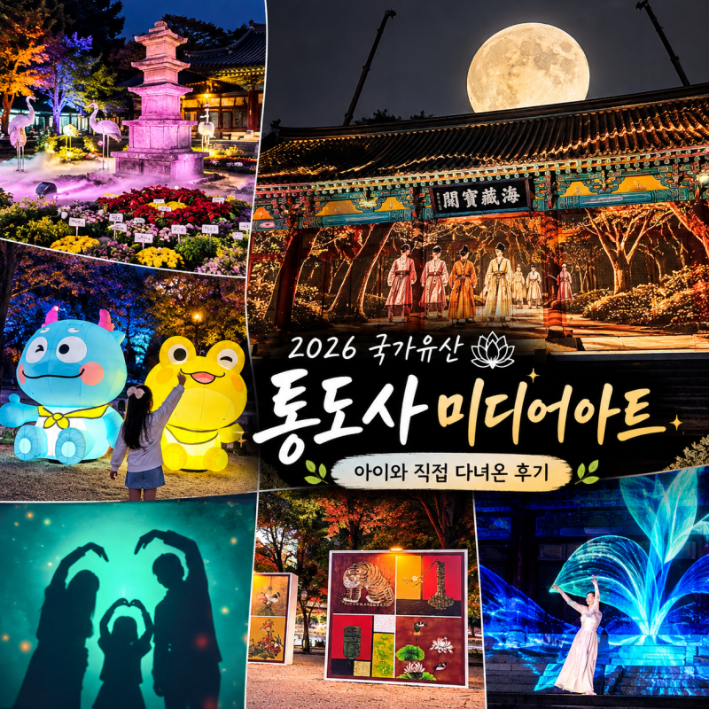 통도사 미디어아트 2026 아이와 다녀온 후기｜주차·관람동선·공연시간 총정리