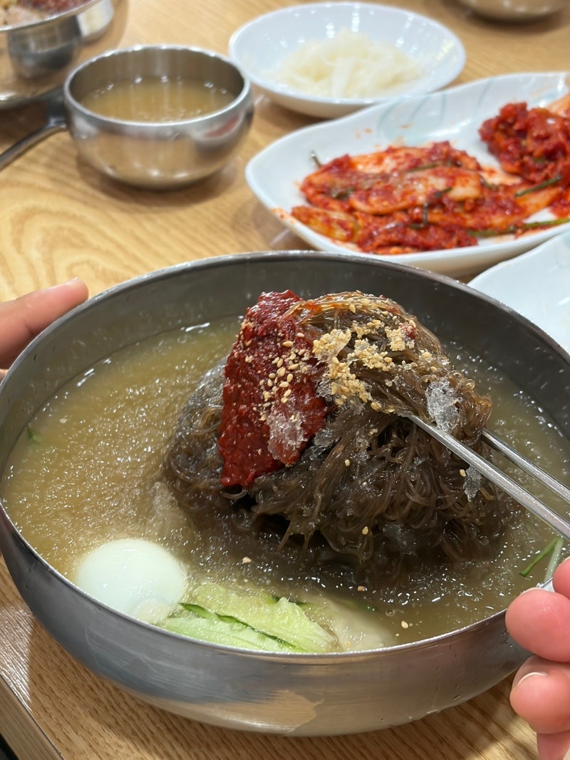 목포 매운냉면 찐 맛집 신한천 칡냉면 보쌈냉면세트 자꾸 생각나...