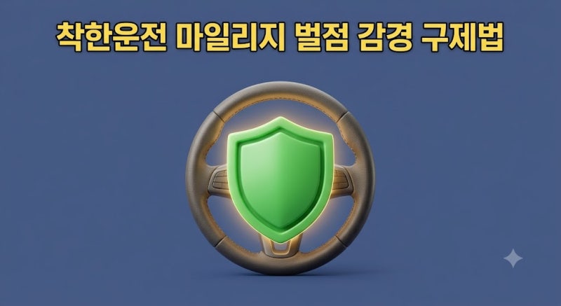 2026 착한운전 마일리지 벌점 감경, 면허정지 구제 3분 신청법 총정리
