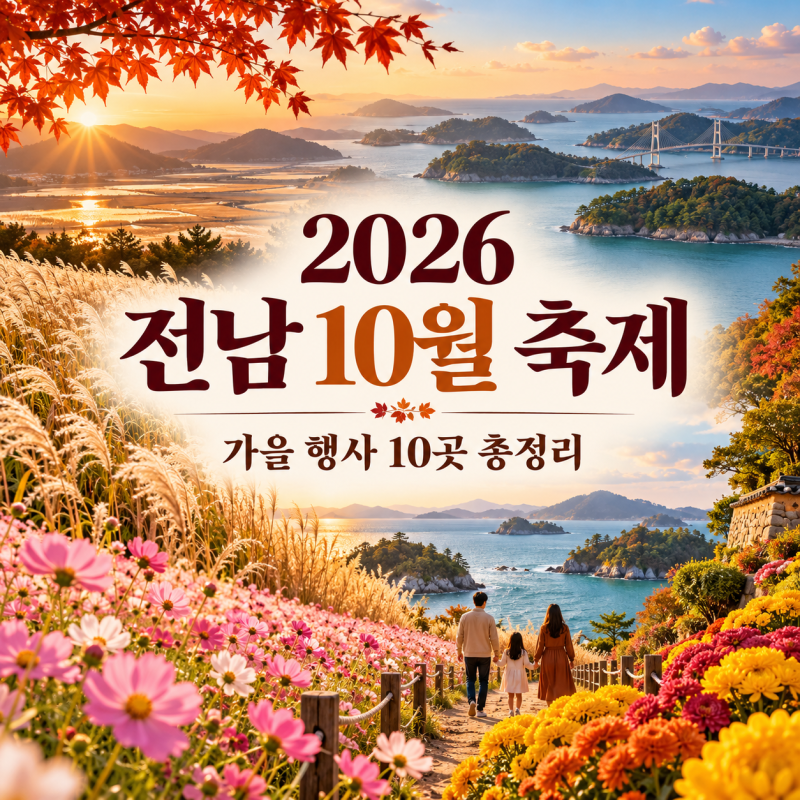 2026 전남 10월 축제 총정리｜순천·여수·장성·무안·함평 가을 행사 10곳