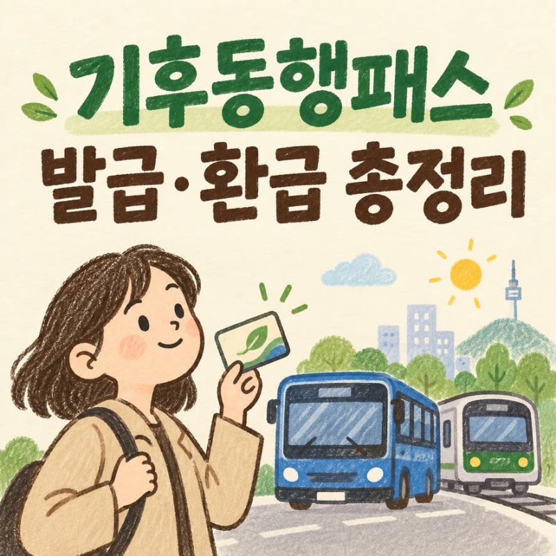 기후동행패스 발급 방법과 환급 기준 총정리