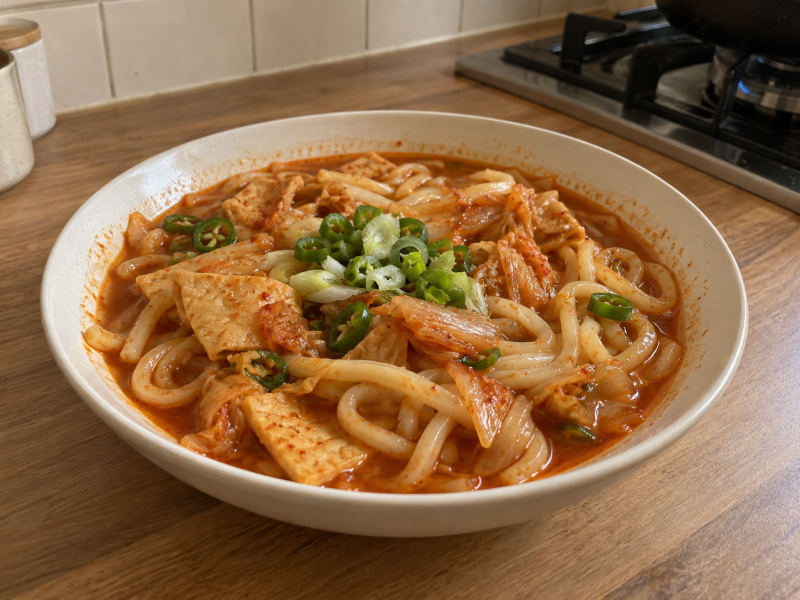 쌀쌀해진 저녁, 집에서 끓이는 투다리st 김치우동!