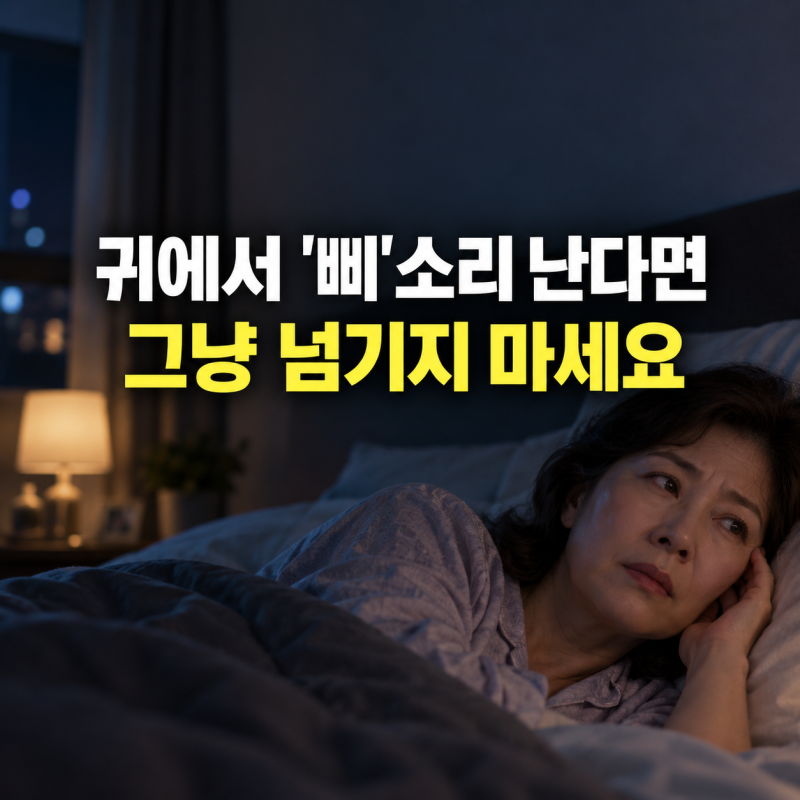 귀에서 ‘삐’ 소리가 난다면? 그냥 넘기지 마세요