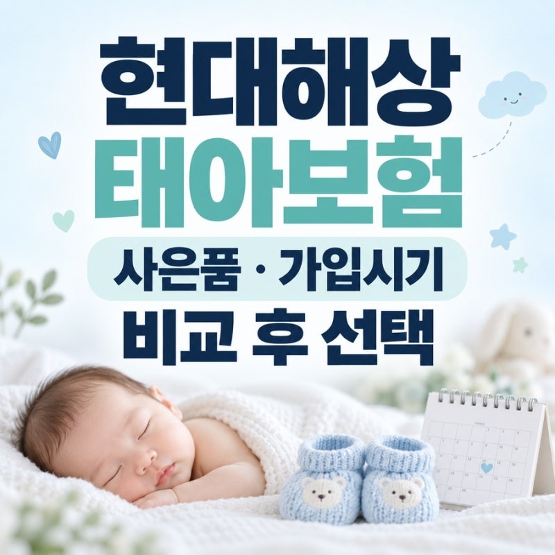 현대해상 태아보험 사은품 가입시기 비교 후 선택
