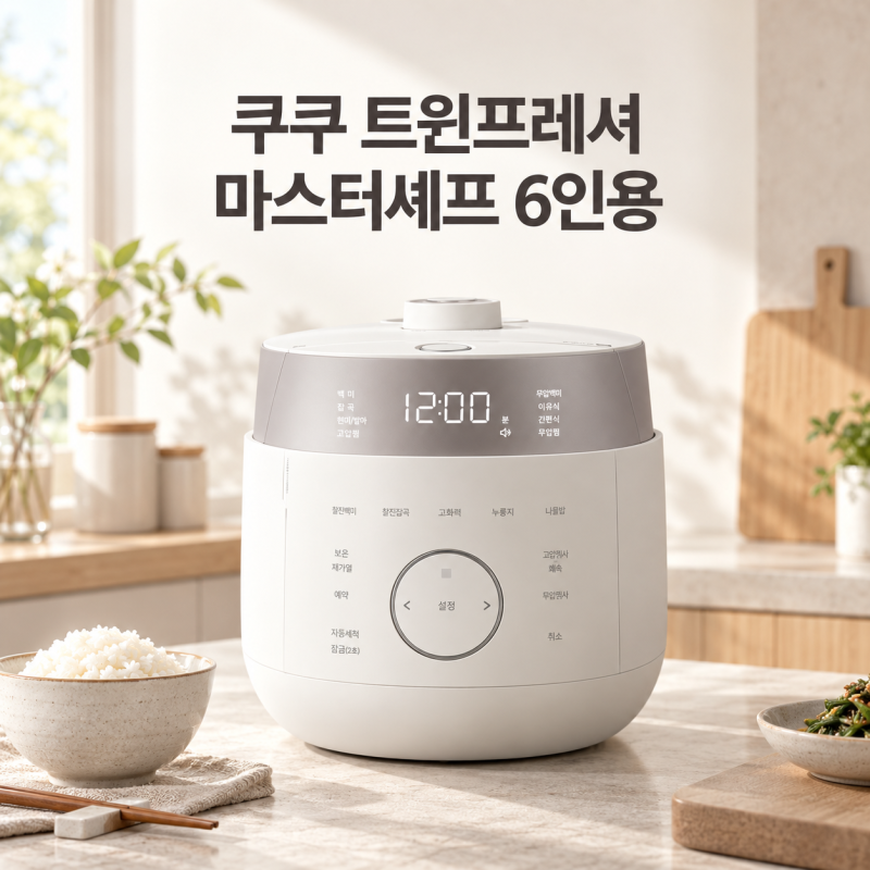 찰진밥 vs 고슬밥 고민 끝! 쿠쿠 트윈프레셔 마스터셰프 6인용 솔직 추천 대상