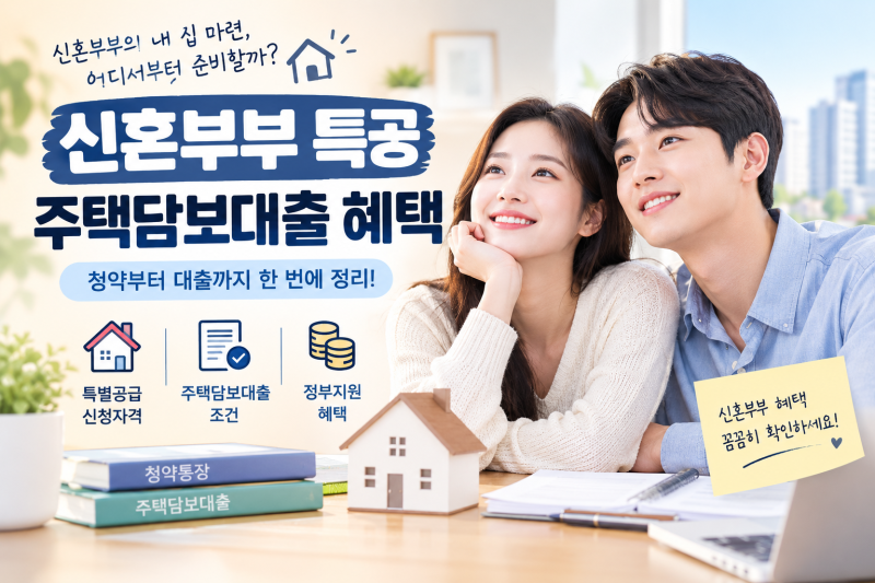 신혼부부라면 확인해야 할 주택 특별공급과 구입자금 지원