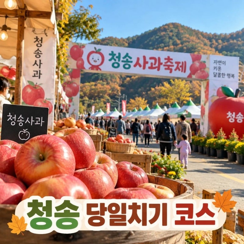 [가볼만한곳] 청송 사과축제 당일치기 코스와 주차 팁, 알고 꼭 방문해보세요