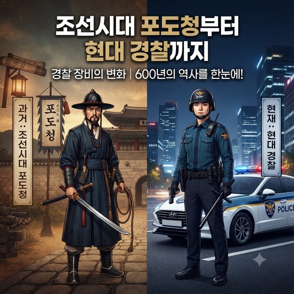 조선시대 포도청부터 현대 경찰까지 경찰 장비의 변화｜600년의 역사를 한눈에!