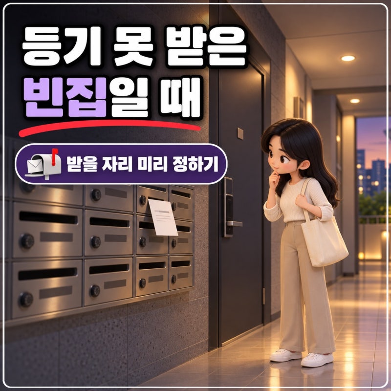 우체국 등기조회, 낮에 집이 비어 있어도 걱정 없이!