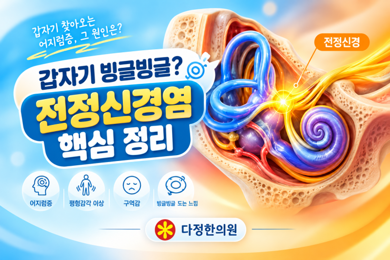 갑자기 세상이 빙글빙글? 전정신경염 원인과 어지럼증 대처법