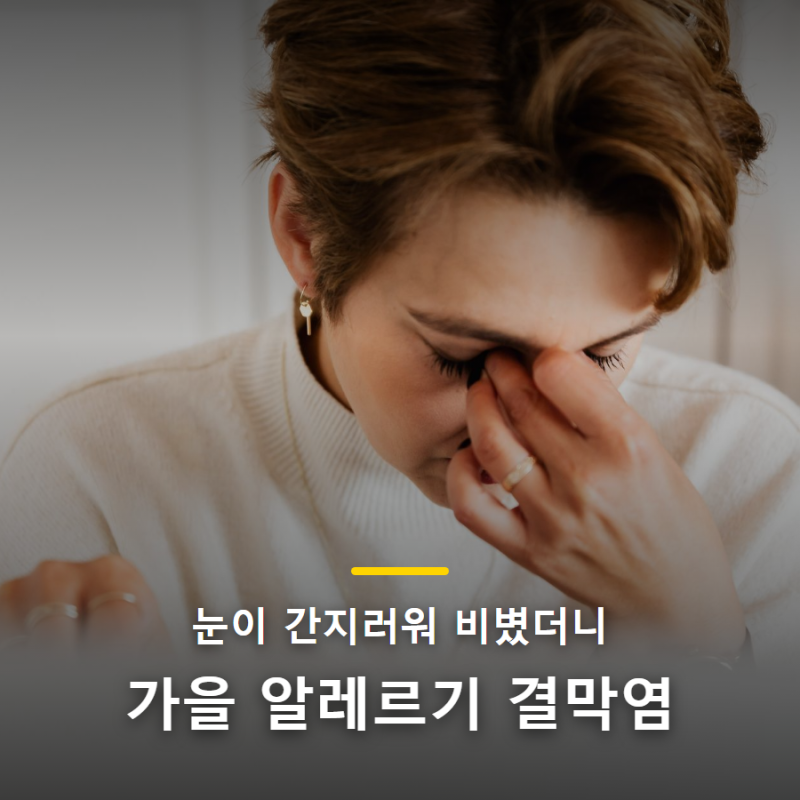 "가을 알레르기 결막염"…눈이 간지러워 비볐더니 흰자가 부었다면