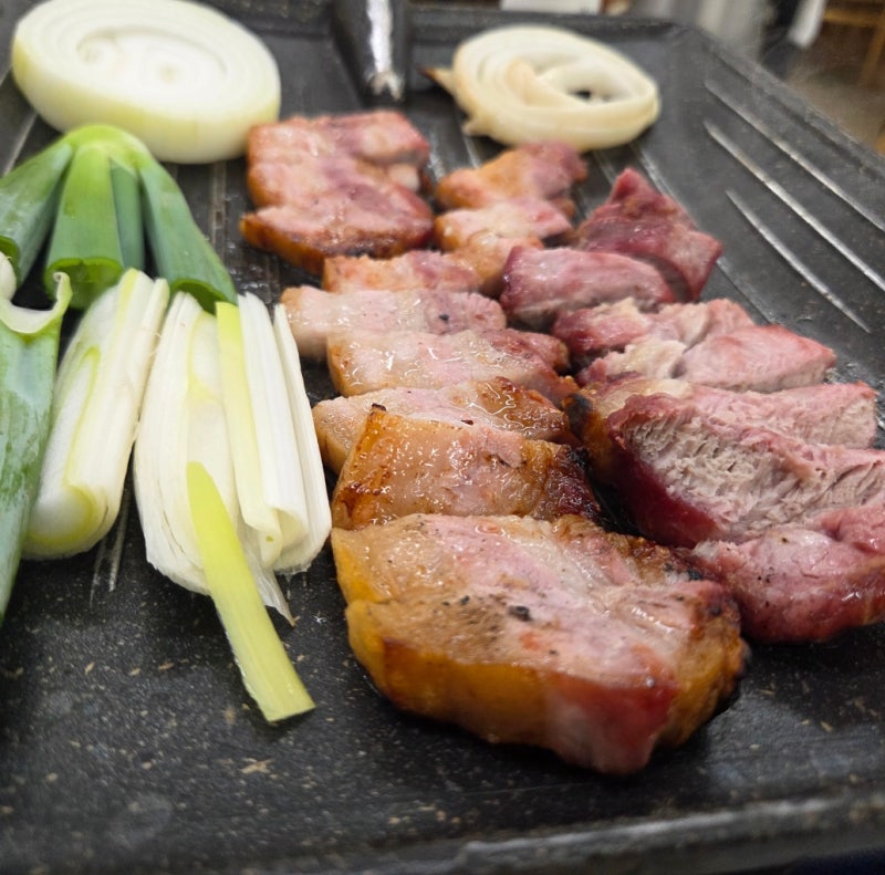 원주소금산맛집 소금산출렁다리맛집 소금산그랜드밸리맛집 간현점말식당바베큐 초벌삼겹....