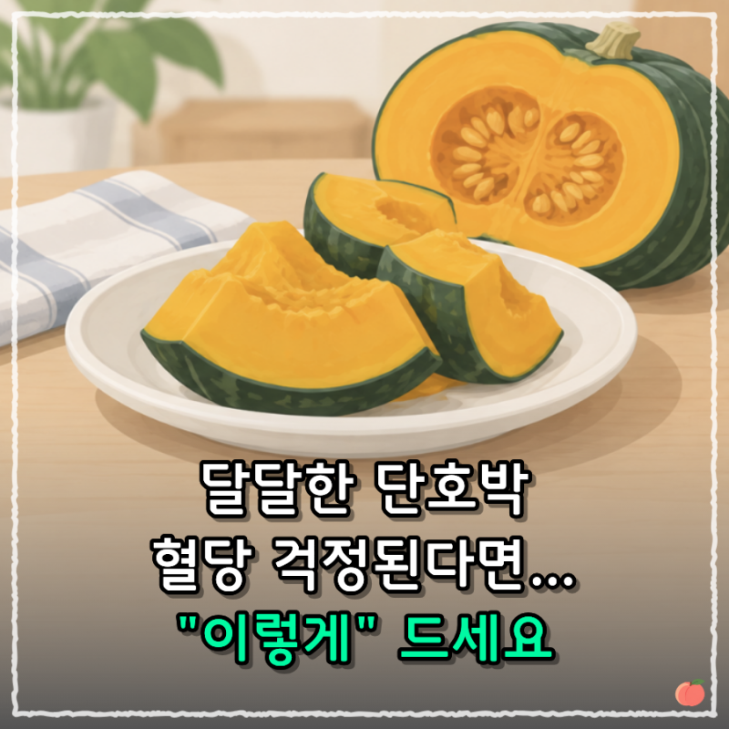"달아서 피했는데 의외네.." 단호박효능, 혈당 걱정된다면 먹는 법이 중요합니다