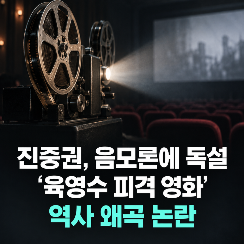 "번데기 아이큐 수준" 진중권 영화 암살자들 육영수 피격 역사왜곡 음모론 비판