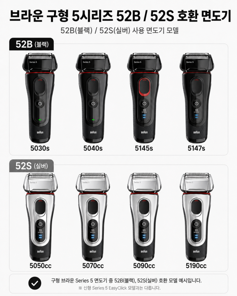 브라운 52B 면도날 직접 써본 솔직 사용기