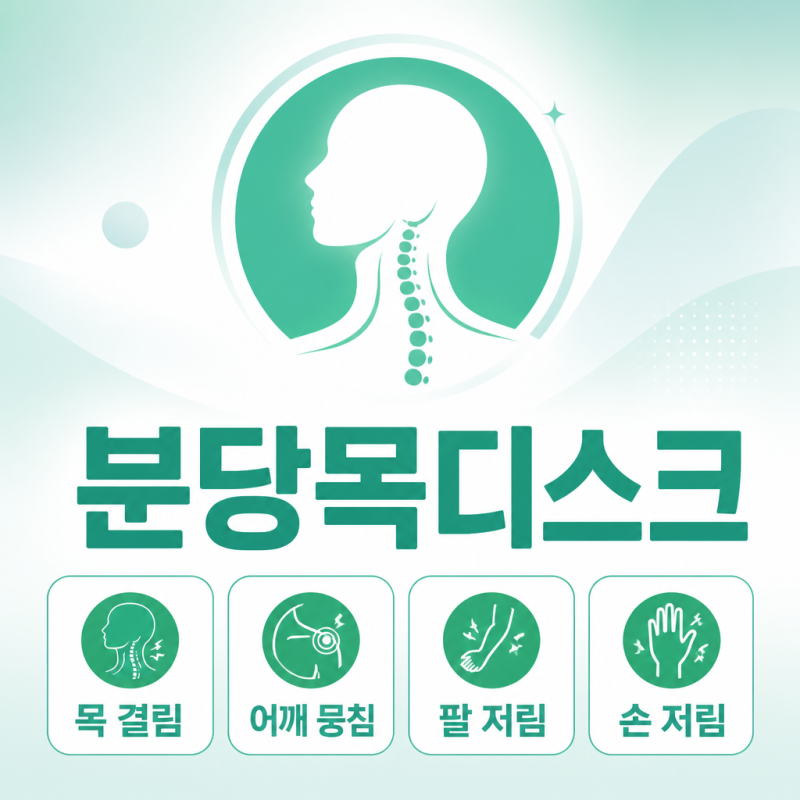 분당목디스크 한의원 목 결림과 팔 저림, 방치 전 확인할 점