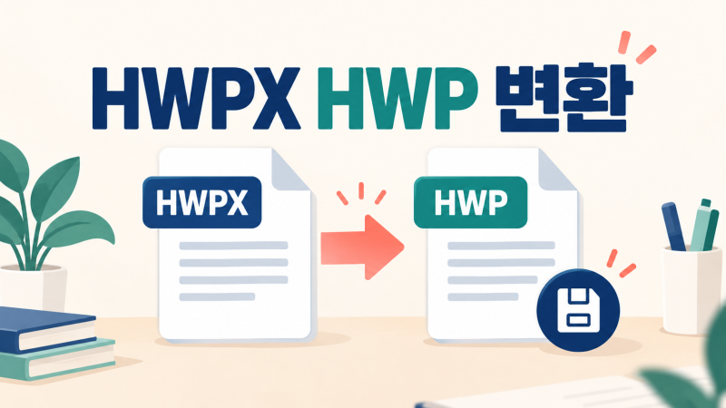 HWPX HWP 변환｜한글 파일을 HWP로 다시 저장하는 방법