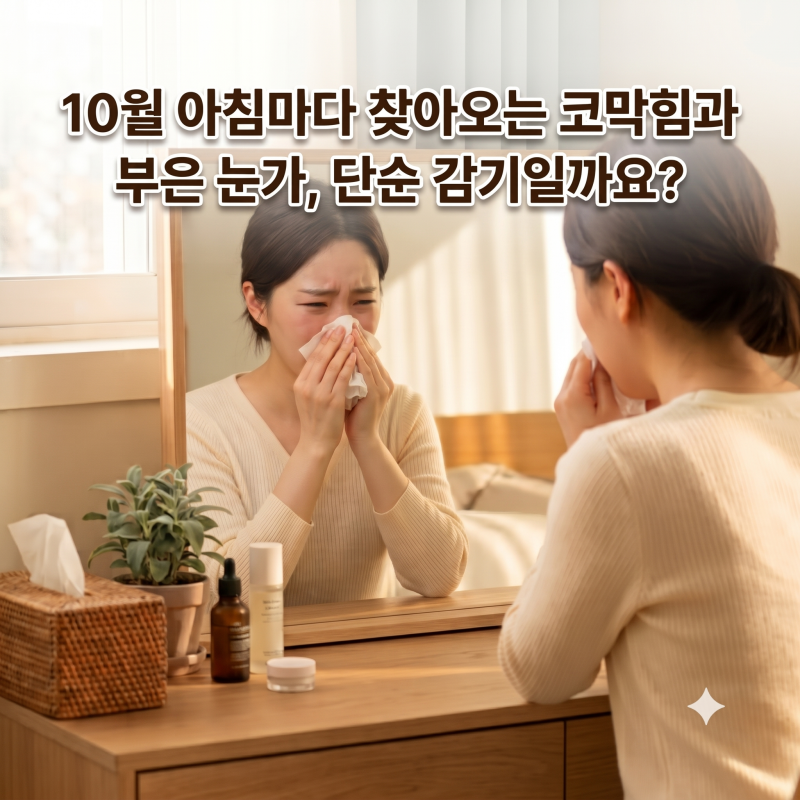 감기인 줄 알았는데 가을 환절기 비염? 비염 감기 차이와 알레르기 비염 코막힘에 좋은 과일 ....
