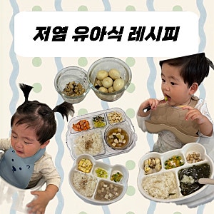 돌아기 14개월아기 저염식 유아식 현실 반찬·국 레시피 모음 ｡・* ੈ♡