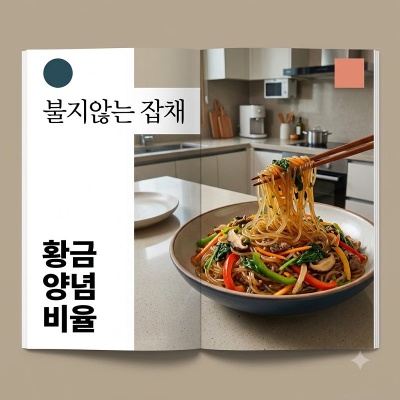 "당면 절대 불리지 마세요" 이틀 지나도 쫄깃한 잡채 레시피..