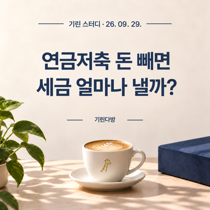 연금저축·IRP 중도인출 가능할까? 중도해지 세금까지 쉽게 정리
