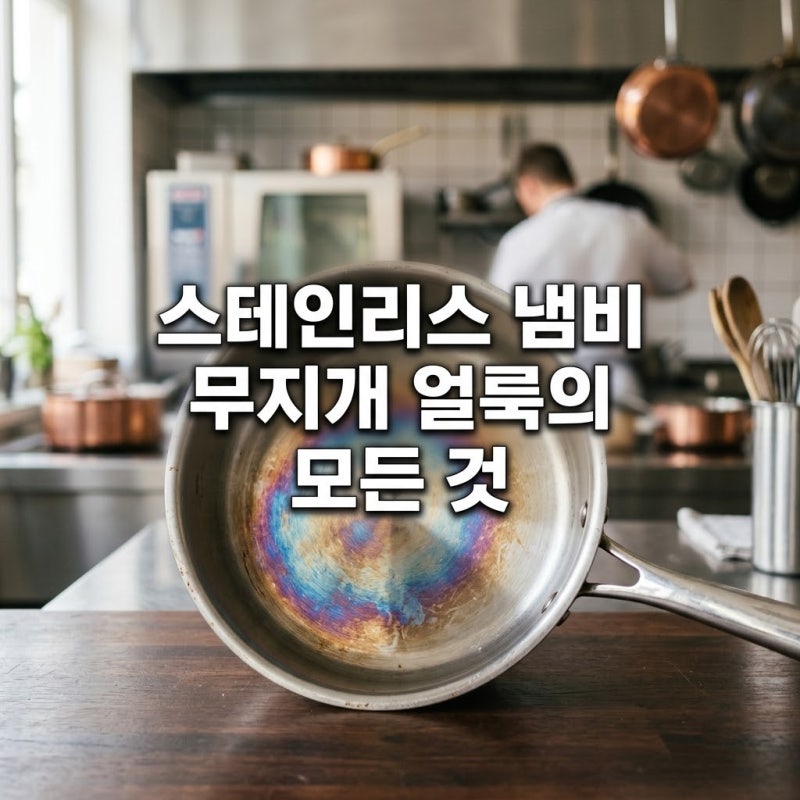 스테인리스 냄비 무지개 얼룩 왜 생길까? 원인과 안전한 제거 방법