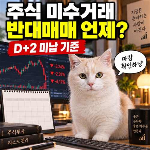 주식 미수거래 반대매매 언제? D+2 미납 기준