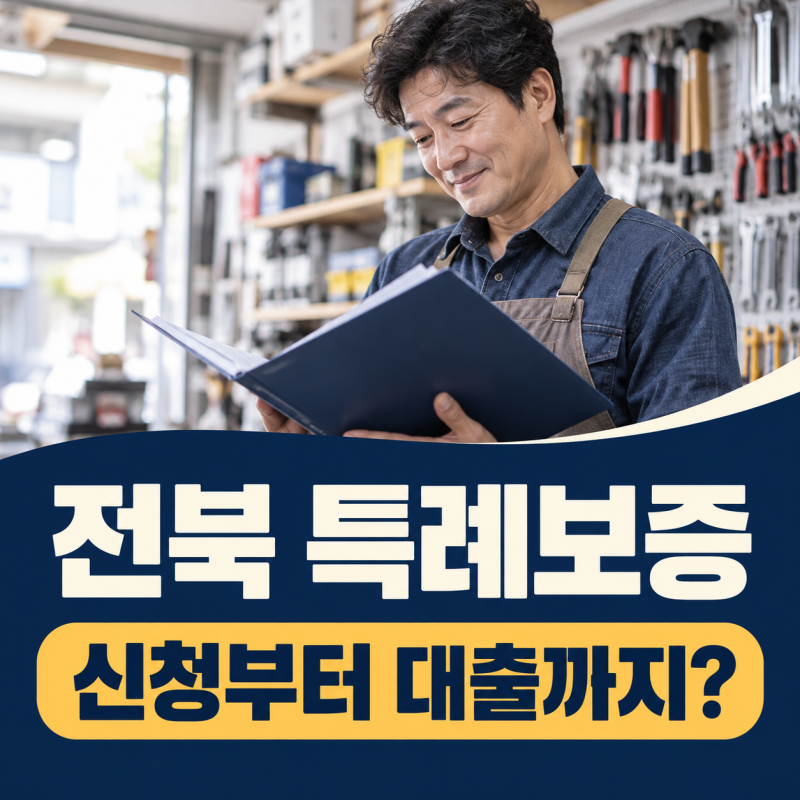 자금줄 말라가는 사장님들을 위한 구원투수, 전북신용보증재단 특례보증 신청자격·한도·절....
