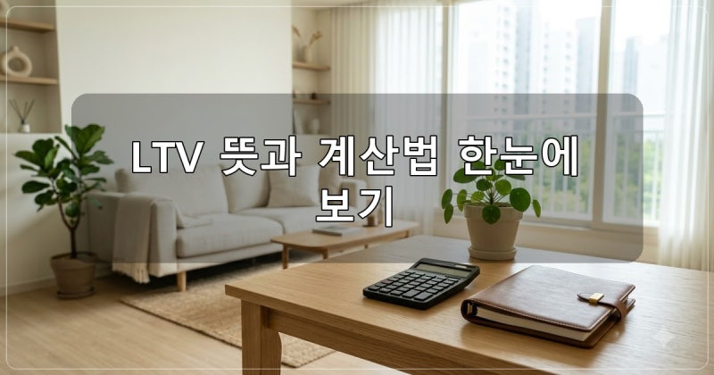LTV 뜻 쉽게 정리 주택담보대출 한도 계산법과 DTI DSR 차이점