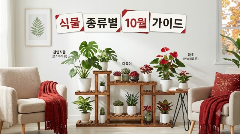 10월 베란다 식물 고사 막는 가을철 케어 꿀팁 4가지 ( 관엽식물부터 다육이까지 )