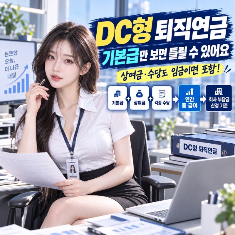 “DC형 퇴직연금, 기본급의 8.33%만 넣으면 끝?” 상여금·수당도 임금이면 포함됩니다