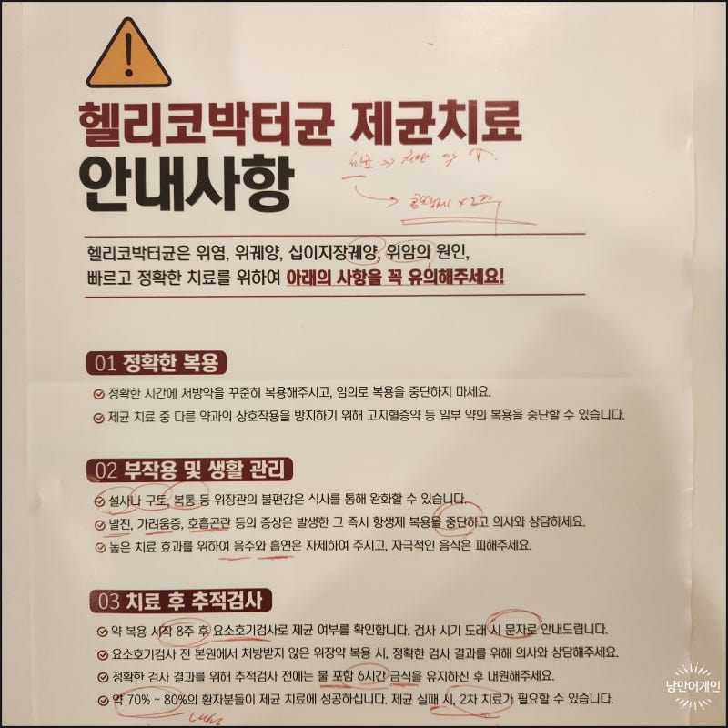 건강검진 후 헬리코박터균 양성 반응 || 원인, 증상, 치료 방법 알아보기