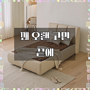 동서가구 미암 PU 가죽 황토볼 흙침대 방문설치, 베이지