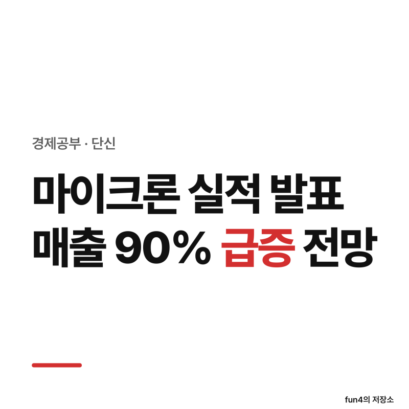 [단신] 마이크론 30일 실적 발표 앞두고…월가, 2027회계연도 매출 90% 급증 전망