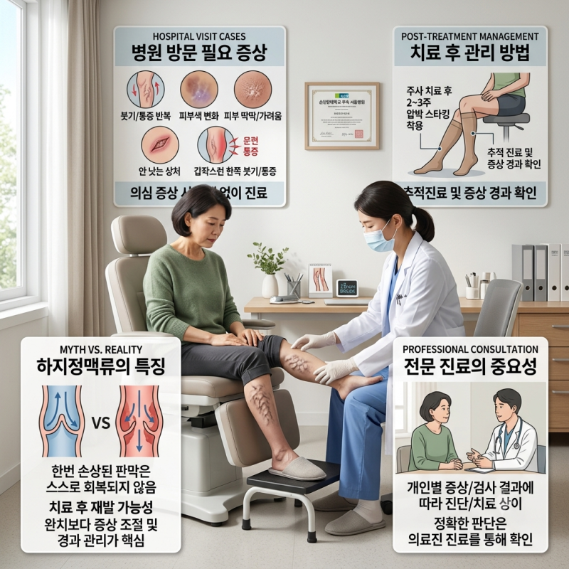 하지정맥류 통증이 생기는 이유와 증상 약물 및 치료법 정리