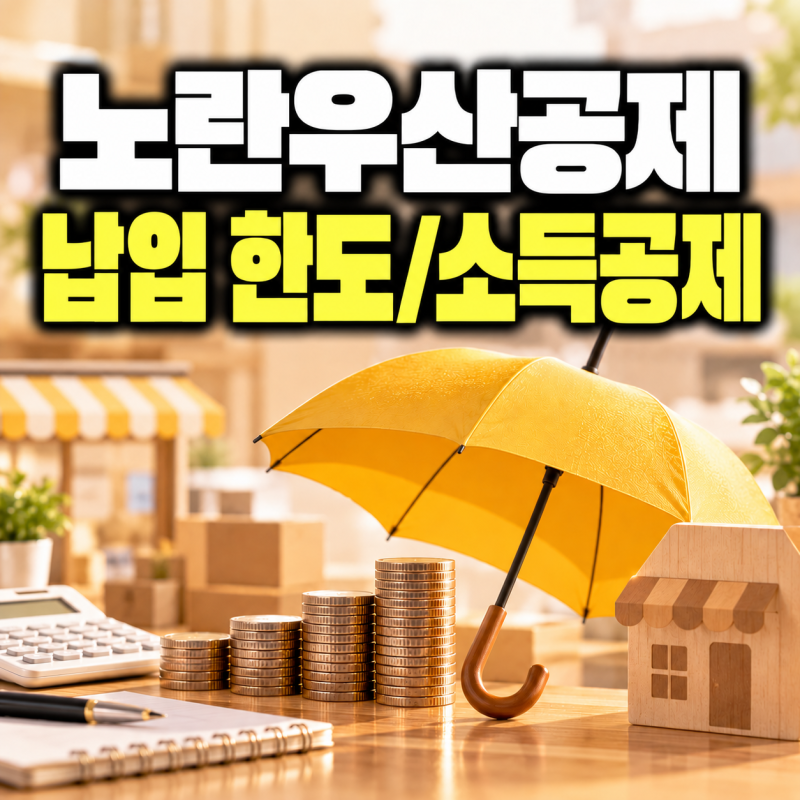 소상공인 노란우산공제 부금 납입 한도와 분할 소득공제 적용