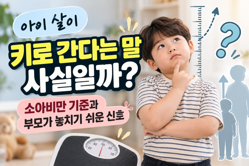 아이 살이 키로 간다는 말 사실일까? 소아비만 기준과 부모가 놓치기 쉬운 신호