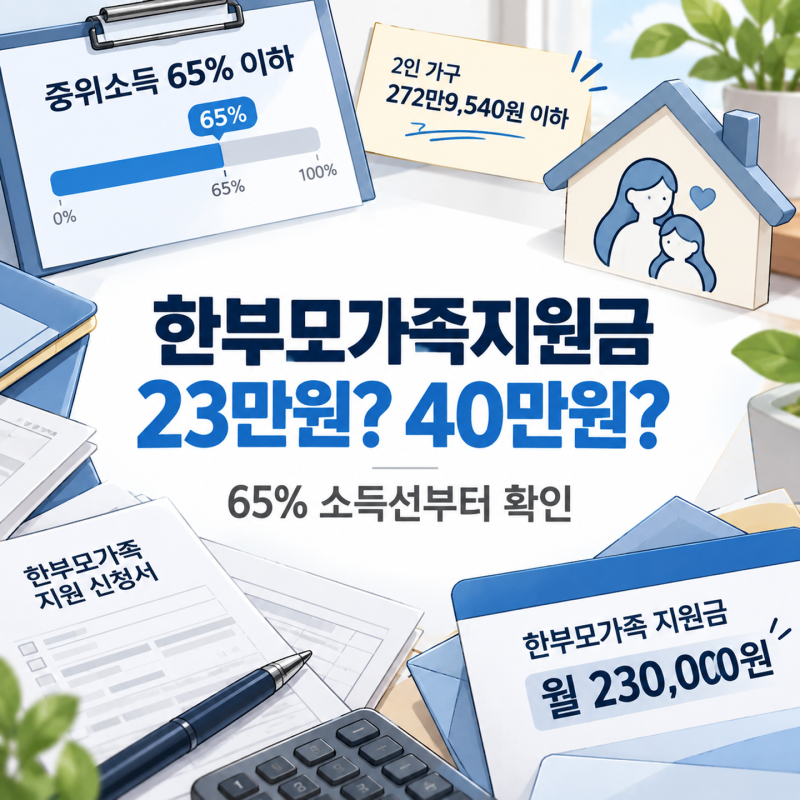 “23만원인 줄 알았는데 40만원?” 한부모가족지원금 부모 나이에서 갈린다