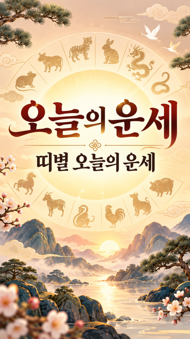 오늘의 운세｜띠별 오늘의 운세｜2026년 9월 29일 화요일 — 돈을 움직여도 될까? 서두르면 놓....