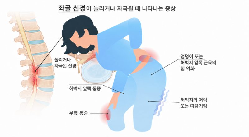 좌골신경통과 요추 신경근병증 — 다리 통증과 신경기능을 구분해서 이해하기