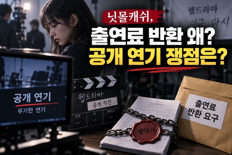 닛몰캐쉬, 웹드 출연료 반환 요구 이유와 쟁점