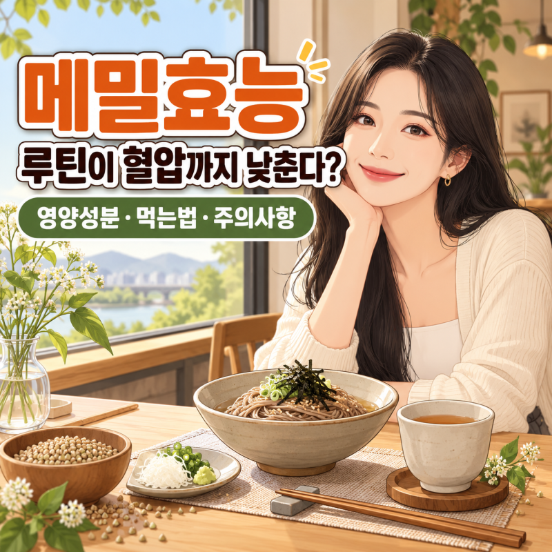 메밀효능 5가지, 루틴이 혈압까지 낮춘다