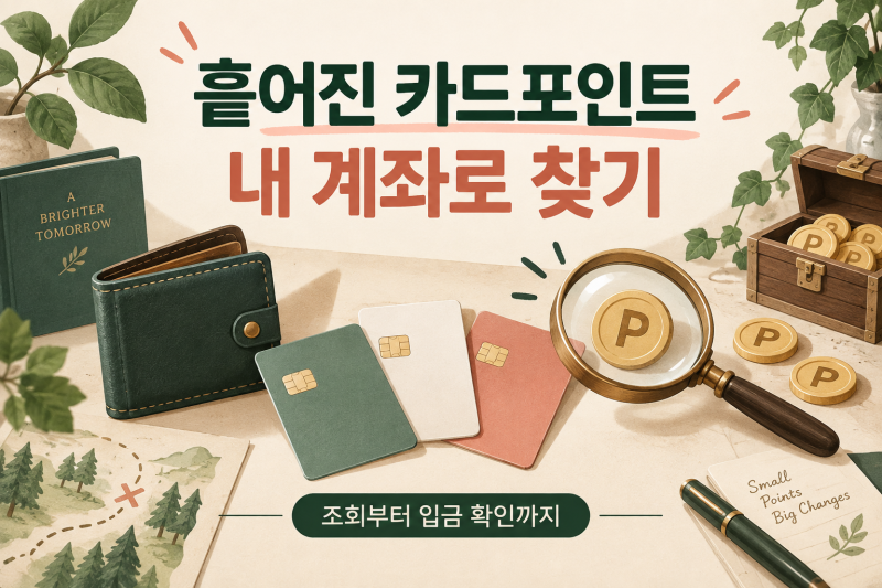 카드포인트 통합조회｜소멸 전에 확인하고 내 계좌로 받는 방법