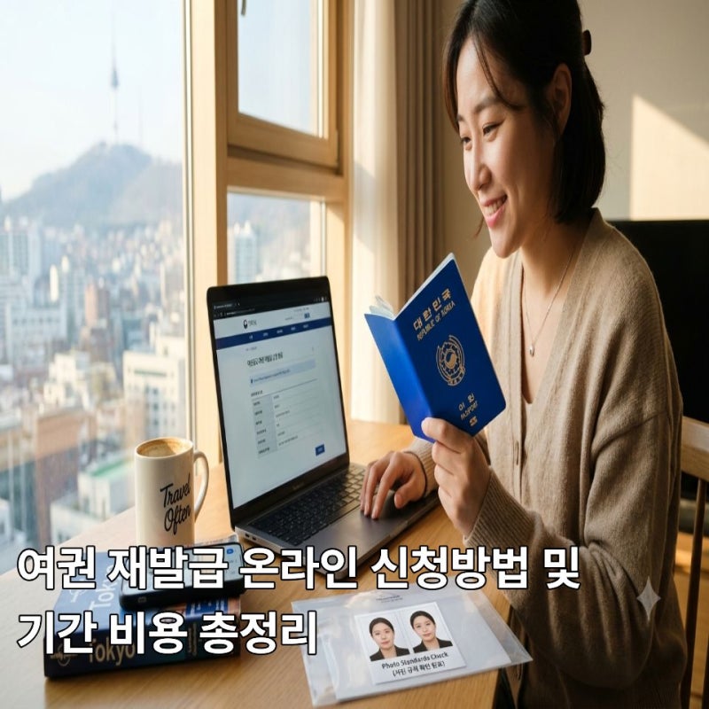 {여행] 여권 재발급 온라인 신청 방법 및 기간·비용 총정리