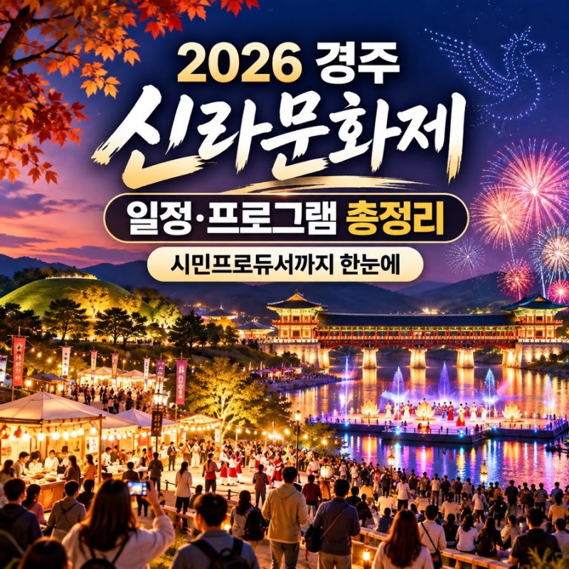 慶州10月慶典2026新羅文化節行程、節目、體驗攤位總整理
