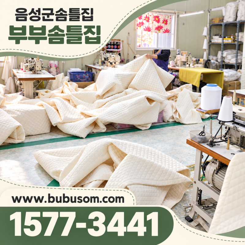 음성군솜틀집 세월이 지난 솜이불도 달라질 수 있어요