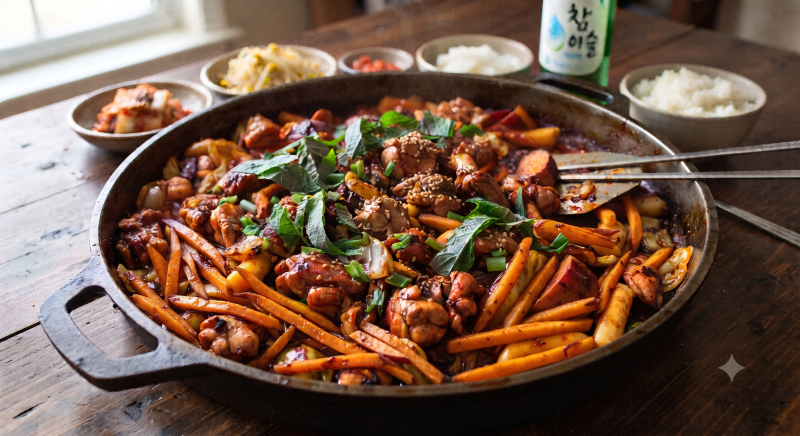 [한식 #3] 춘천식 닭갈비 황금레시피: 집에서도 전문점 맛을 내는 비법
