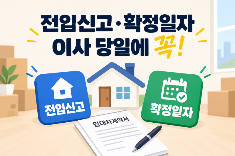 전입신고 확정일자 인터넷 등기소에서 당일 완료하는 방법